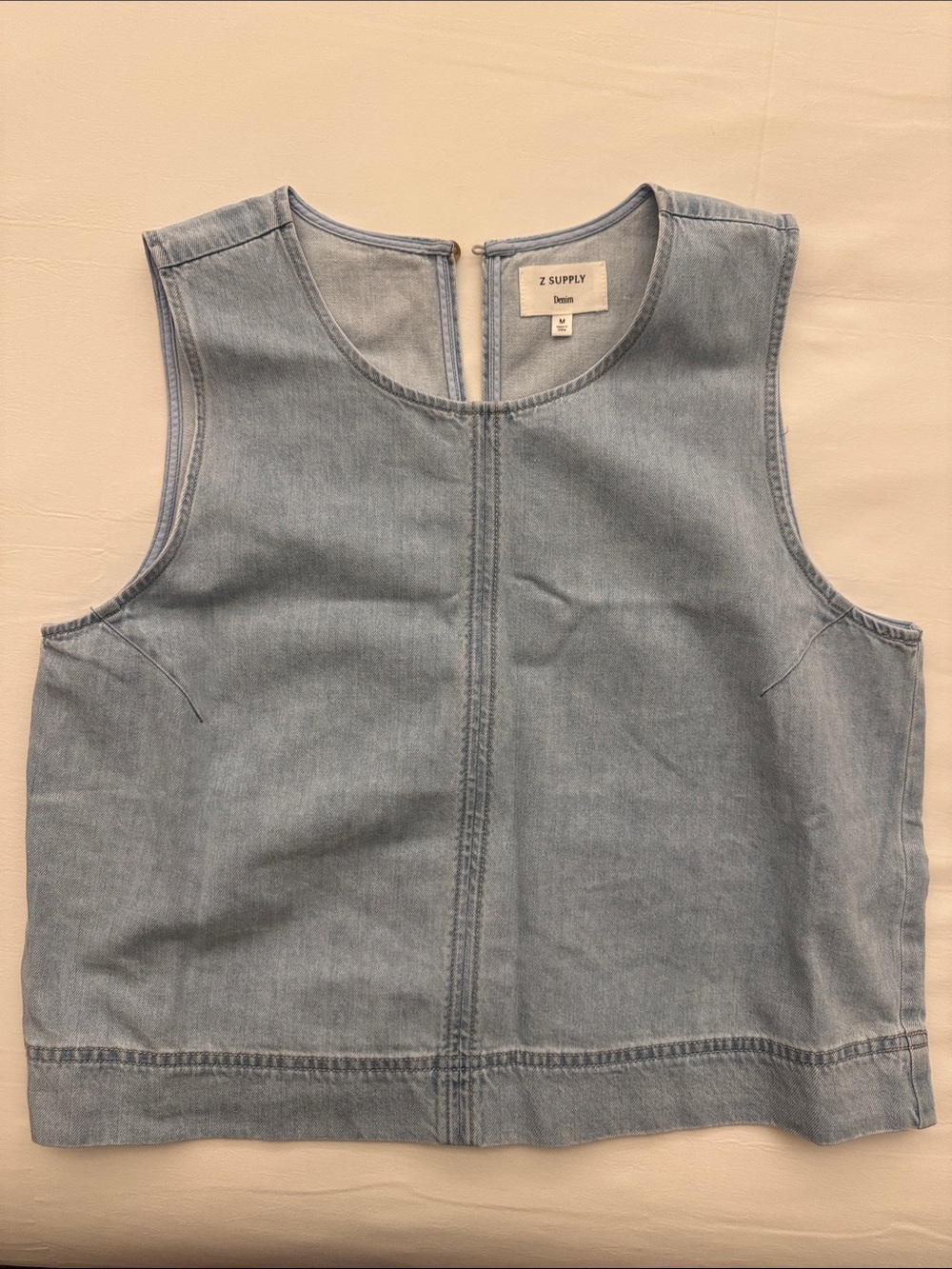 Z Supply Woman’s Light Wash Denim Tank